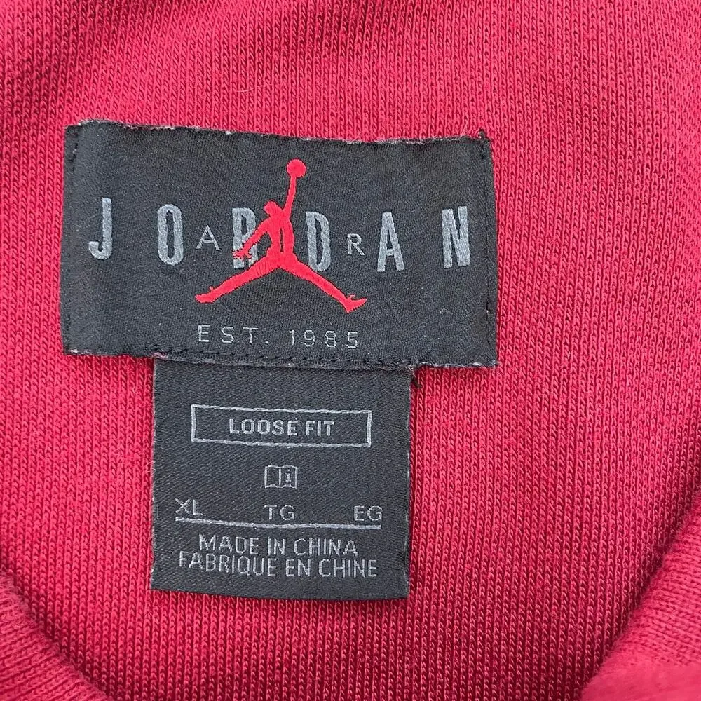 Jordan Oklahoma Sooners Polo Shirt Mens XL Crimson OU NCAA Loose Fit Golf